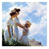 On the Cliff, 1910 Giclee Print by Charles Courtney Curran