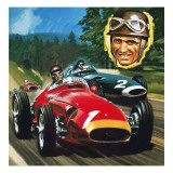 Juan-Manuel Fangio Giclée-Druck von Wilf Hardy