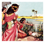 Moses in the Bullrushes Giclee Print by McConnell 