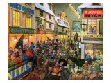 Christmas Shopping in the 1870S Impressão giclée por Richard Hook Christmas Shopping in the 1870S Impressão giclée por Richard Hook