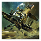 The Jinxed Jump-Jet Giclee Print by Gerry Wood