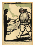 A Landowner Kills a Tramp reproduction procédé giclée par Félix Vallotton