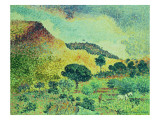 The Maures Mountains, 1906-07 Giclee Print by Henri Edmond Cross