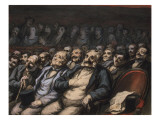 Orchestra Seat, C.1856 Giclée-Druck von Honore Daumier