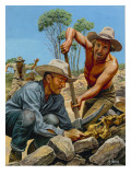 Gold Prospectors Giclee Print by Payne 