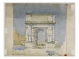 Arch of Titus, Rome, 1891 Reproduction procédé giclée par Charles Rennie Mackintosh