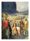A Race of Warriors Giclee Print by McConnell 