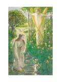 L'Annonciation reproduction procédé giclée par Dante Gabriel Rossetti