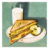Sandwich Giclee Print by English School 