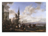 Departure for the Hunt Giclee Print by Philips Wouwermans Or Wouwerman