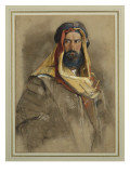 Study of an Arab Sheikh reproduction procédé giclée par John Frederick Lewis