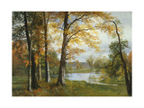 A Quiet Lake reproduction procédé giclée par Albert Bierstadt