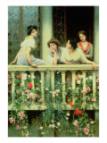 The Balcony, 1911 Giclee Print by Eugen Von Blaas