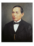 Portrait of Benito Juarez Giclee Print by Mexican School 