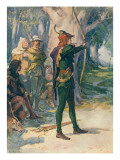 Robin des Bois reproduction procédé giclée par Robert Hope