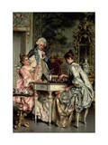The Game of Chess Giclee Print by Arturo Ricci