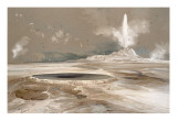 Morning Glory Pool, 1873 reproduction procédé giclée par Moran 