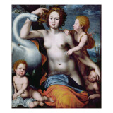 Leda and the Swan Giclee Print by Vincent Sellaer