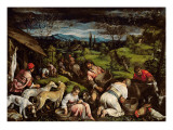 Spring, 1576 Giclée-tryk af Francesco Bassano