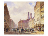 Marienplatz, Munich Giclee Print by Friedrich Eibner