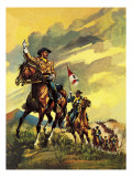 Custer's Last Stand Giclee Print by English School 