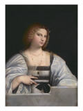 Portrait of a Girl Giclée-tryk af Giovanni de Busi Cariani