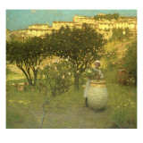 December in Provence reproduction procédé giclée par Henry Herbert La Thangue