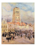 Northern Town Lámina giclée por Jean Francois Raffaelli