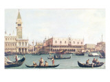 Venice from the Bacino reproduction procédé giclée par Canaletto 
