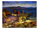 Dock Builders, 1925 Giclee-trykk av George Wesley Bellows Dock Builders, 1925 Giclee-trykk av George Wesley Bellows