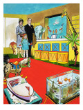 Visiting a Toy Shop Giclee Print by Jesus Blasco