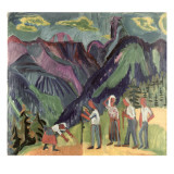 Bergheuer reproduction procédé giclée par Ernst Ludwig Kirchner