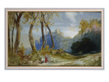 In the Hills reproduction procédé giclée par Moran 