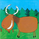 Moose on the Loose Art by Carla Daly