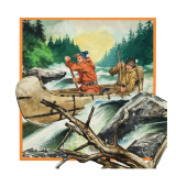 Jack London Giclee Print by Ron Embleton