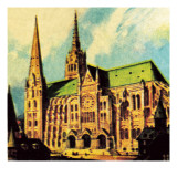 Chartres Cathedral Giclee Print by English School 