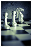 Black and White Chess V Lámina por Jean-François Dupuis
