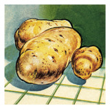 Potatoes Giclee Print by English School 