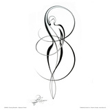 Dancing Silouhette I Posters by Alijan Alijanpour