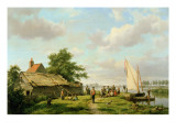 On the Zuider Zee Giclee Print by Hermanus Koekkoek