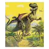 Dinosaurs Giclee Print by English School Dinosaurs Giclee Print by English School