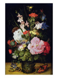 Flowers in a Vase Giclee Print by Roelandt Jacobsz. Savery