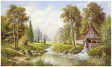 Old Mill Affiche par H. Buchner
