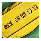 Hallmarks on Gold Giclee Print by English School 