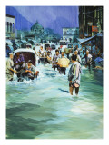 Indian Monsoon Giclee Print by Gerry Wood