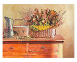 Flowers on a Sideboard III Prints by M. de Flavis