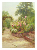 The Garden Steps Giclee Print by Ernest Walbourn