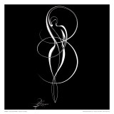Dancing Silouhette I Affiches par Alijan Alijanpour