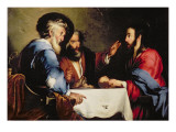 Supper at Emmaus Giclee Print by Bernardo Strozzi
