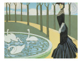 Leda reproduction procédé giclée par Gris 